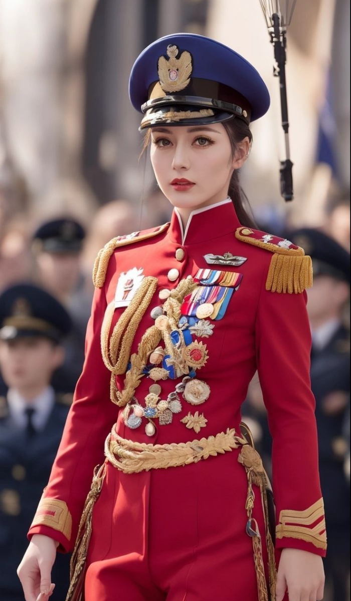 Army girl DP action shot