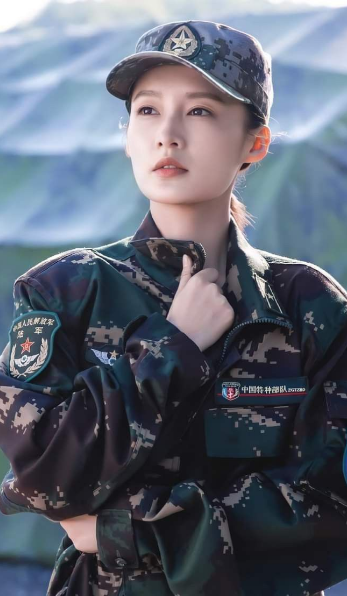 Army girl DP aesthetic warrior