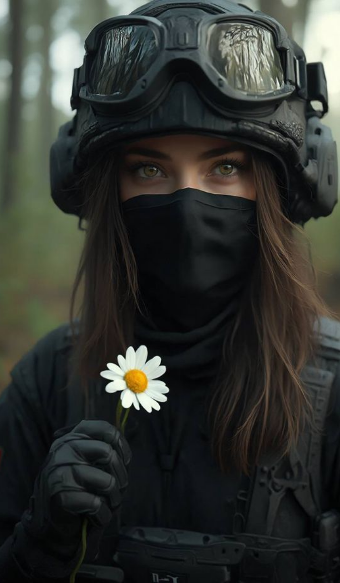 Army girl DP cinematic tone