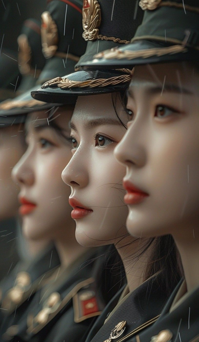 Army girl DP in combat look