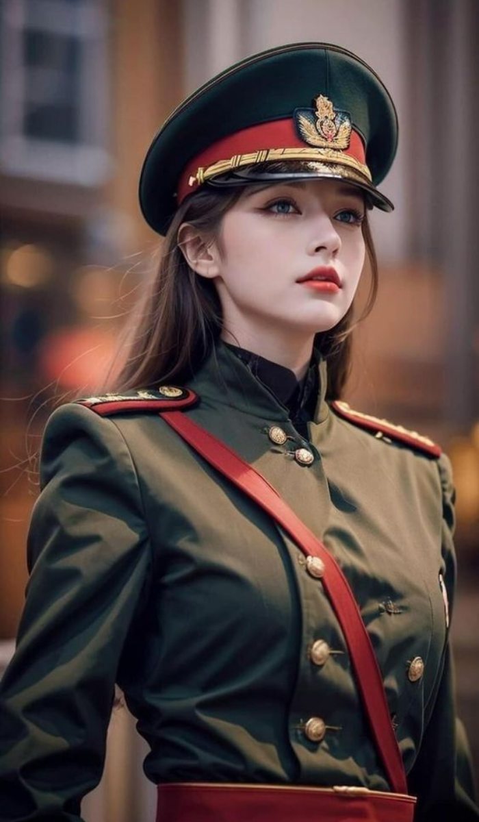 Army girl DP stylish uniform
