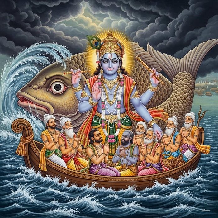 Badrinath God image in gold
