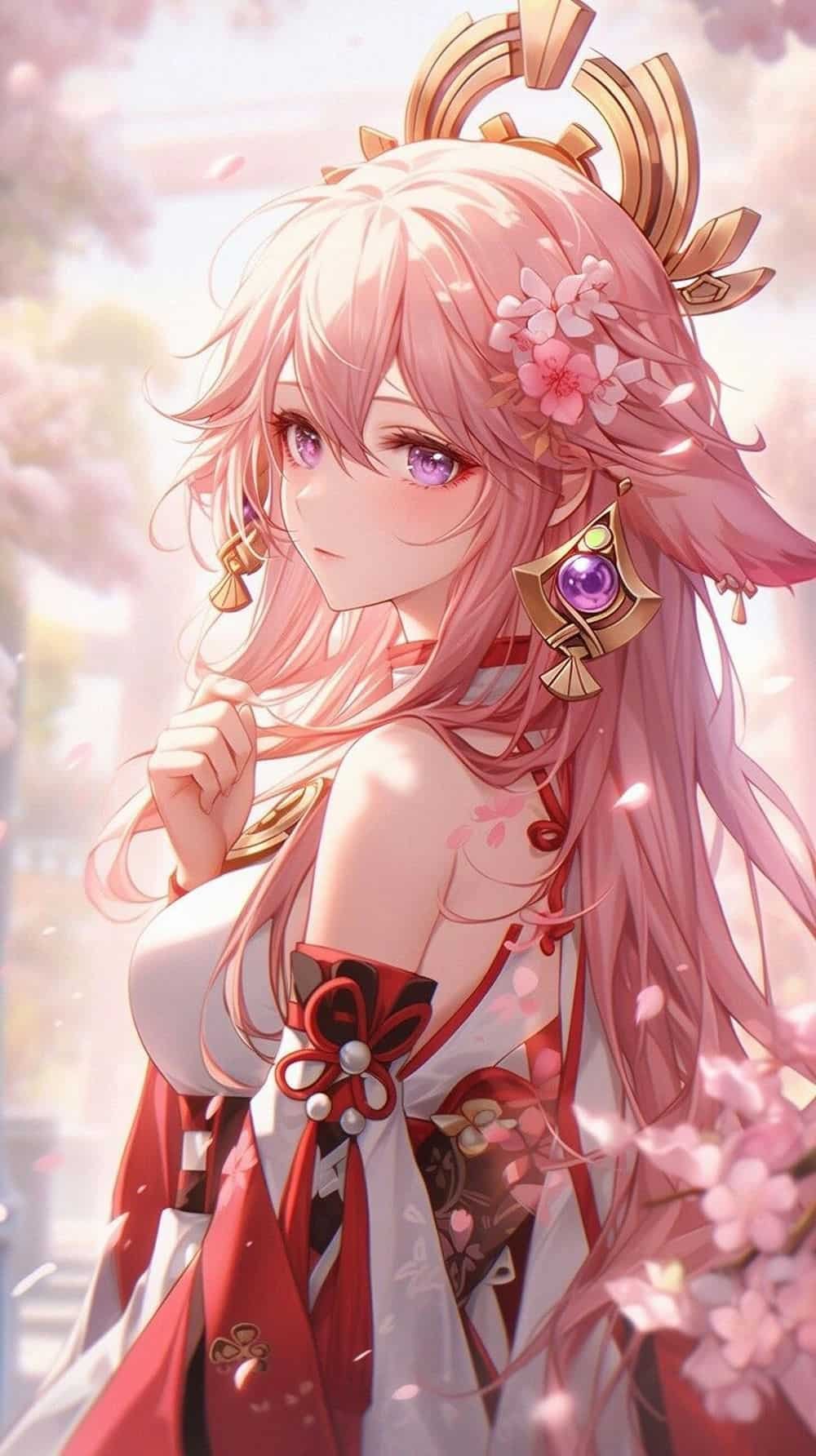 anime girl dp portrait