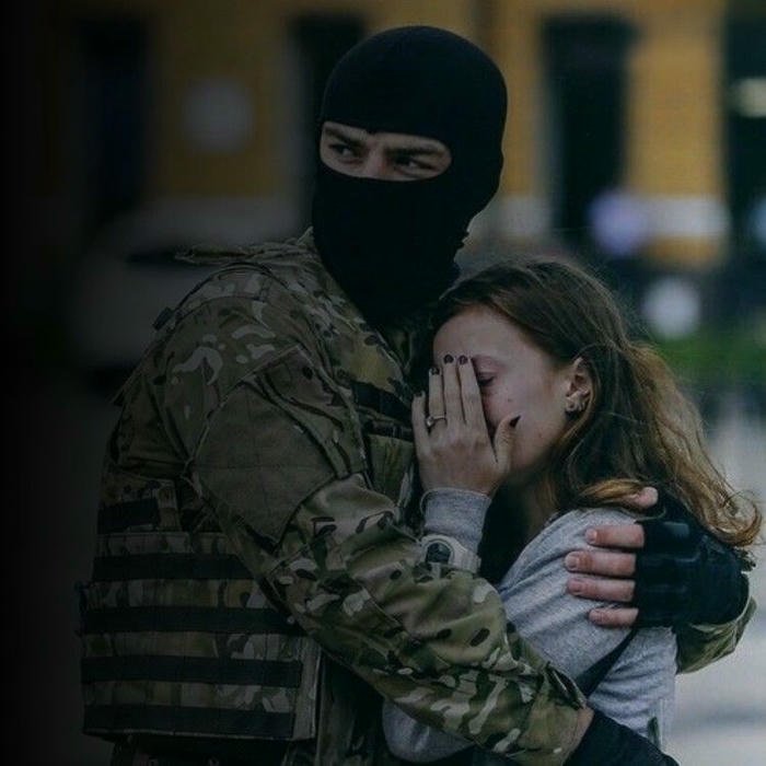 army couple at sunset dp