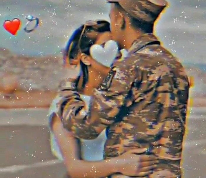 army couple dp in uniform