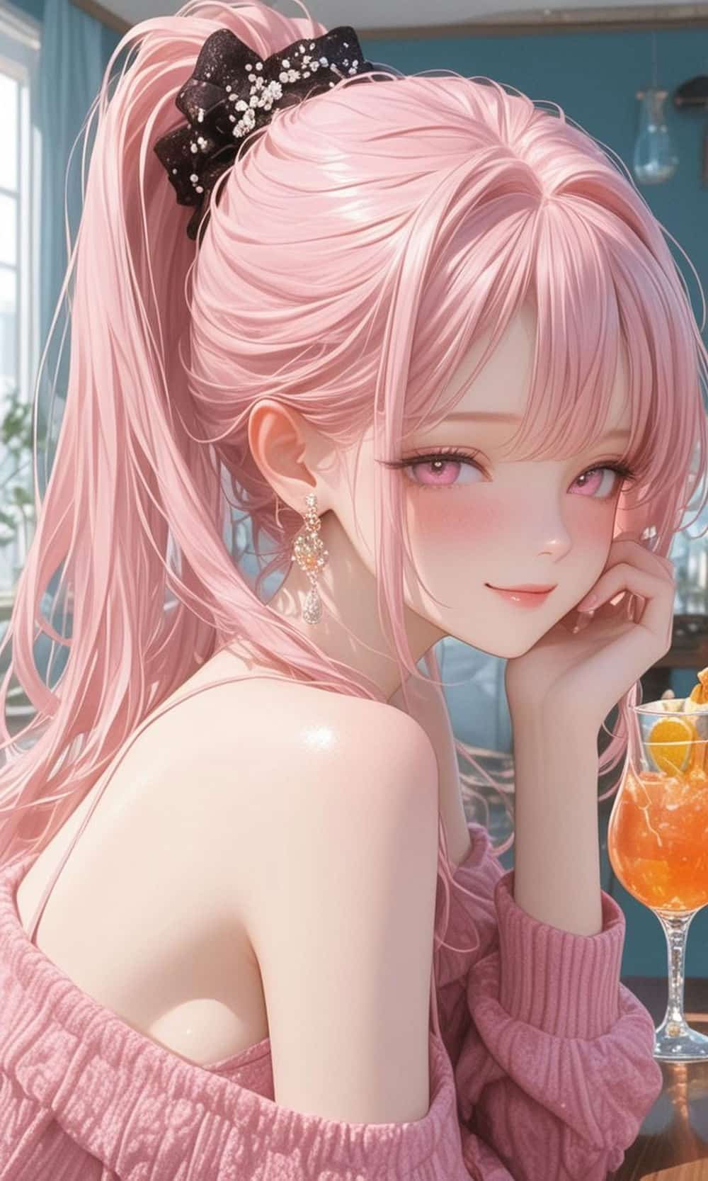 beautiful anime girl dp