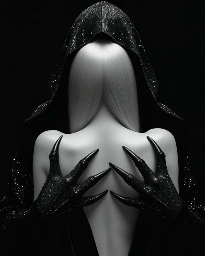 black girl in dark outfit dp