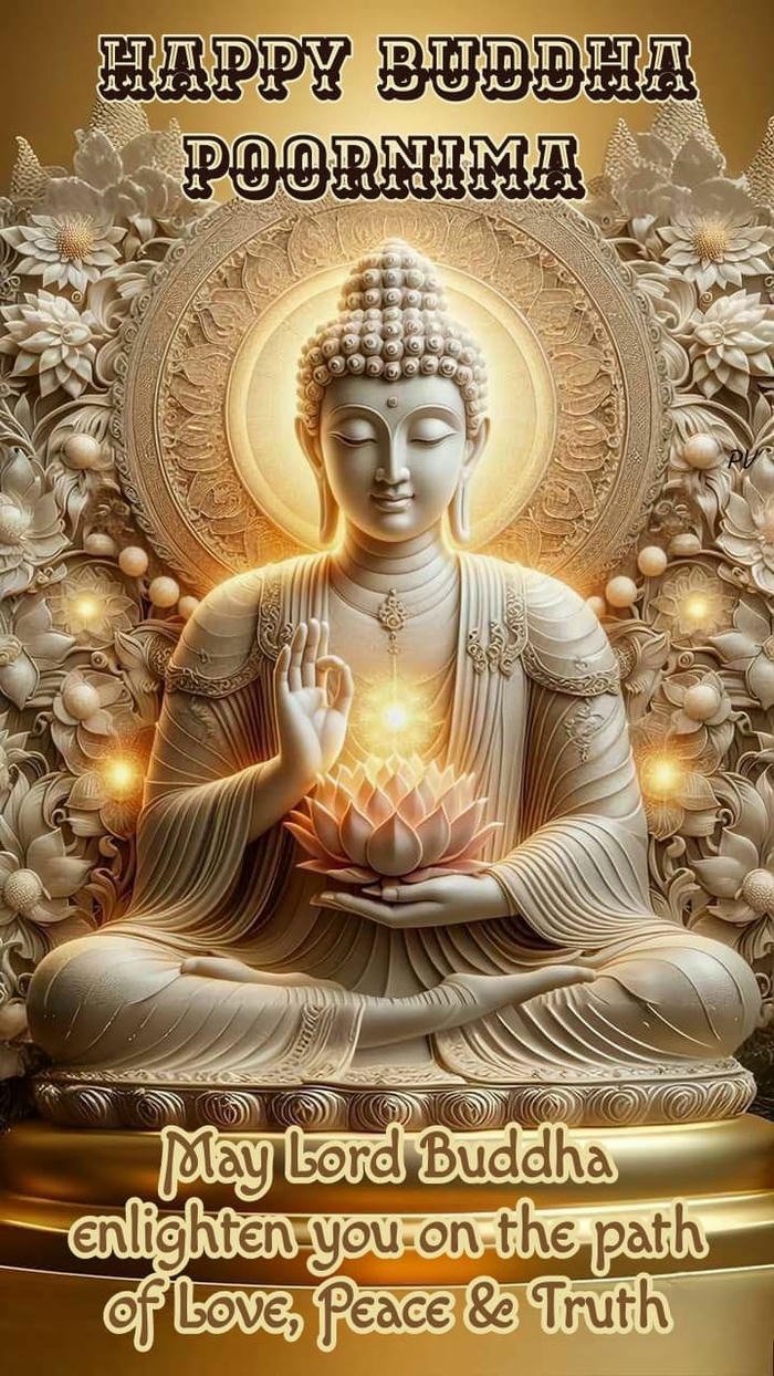 buddha purnima wish image with a candle