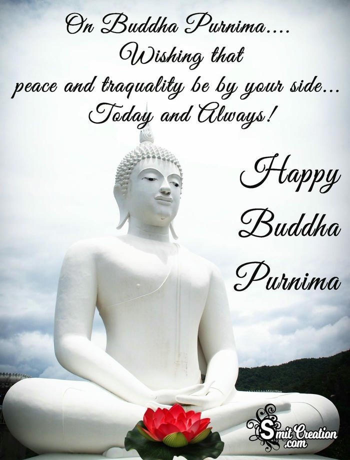 buddha purnima wish with flower images
