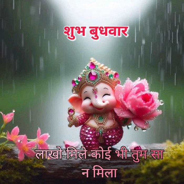 budhwar morning image with peace sign