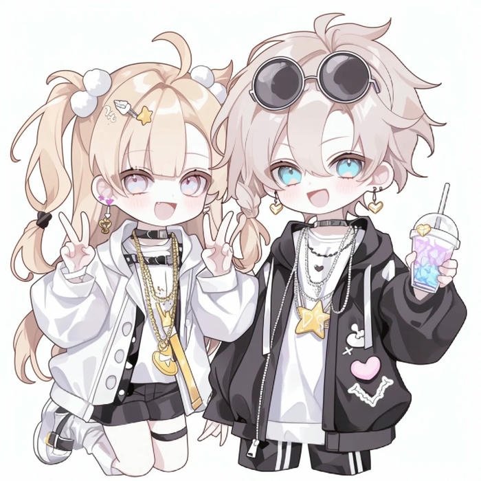 cartoon couple matching dp