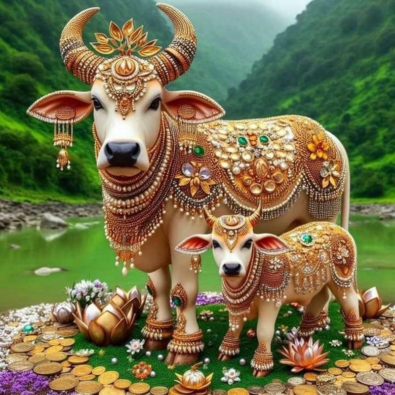 cow krishna images