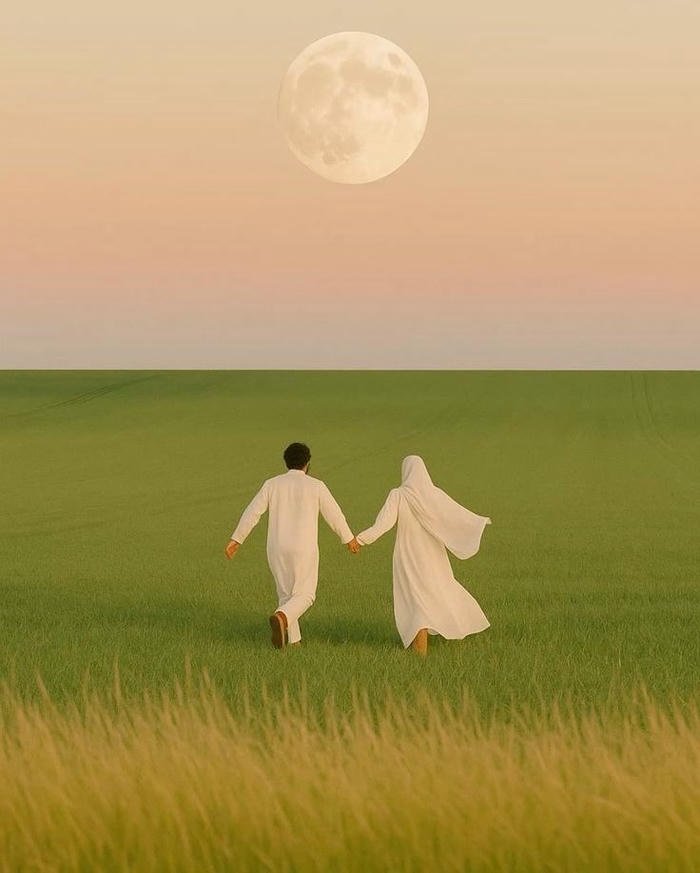 creative muslim couple dp