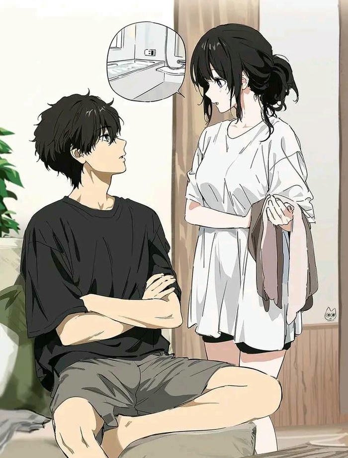 cute anime couple dp for instagram kiss