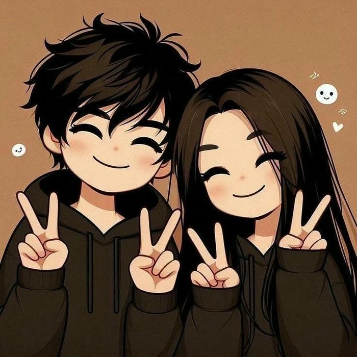 cute anime couple dp for instagram