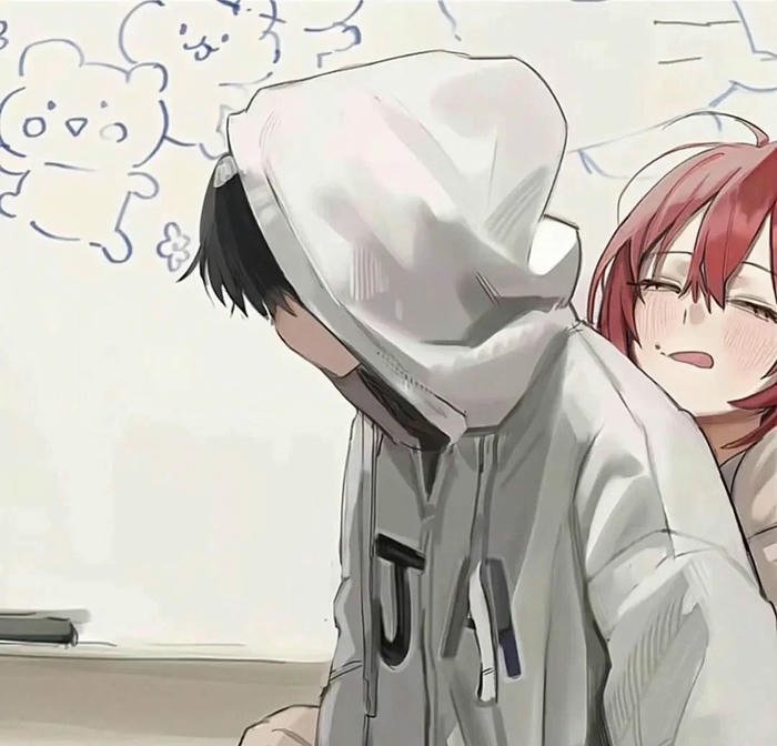 cute anime couple dp picture