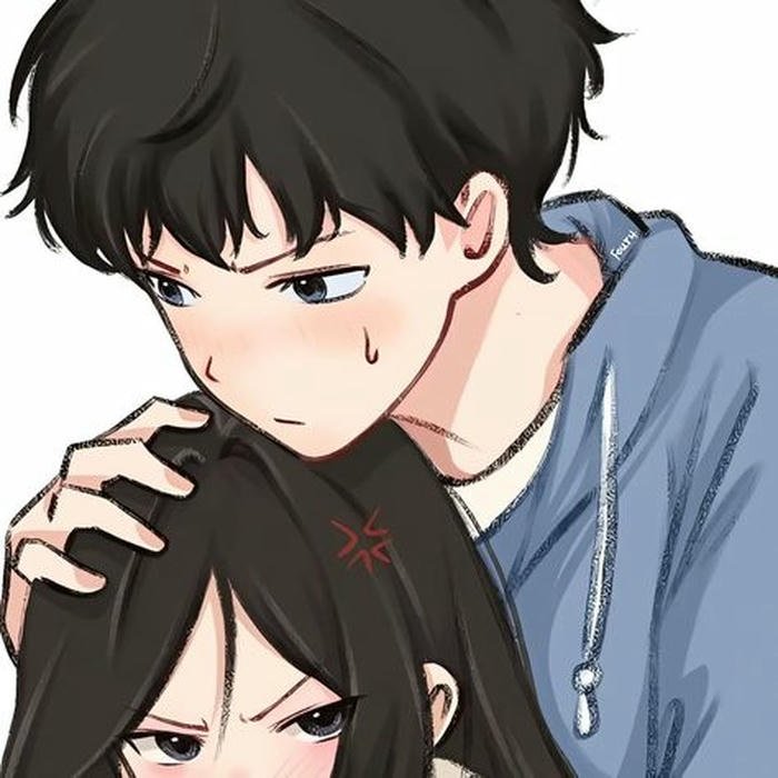 cute anime couple dp