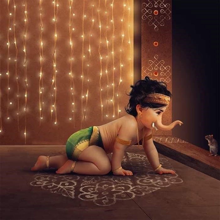 cute lord krishna pic
