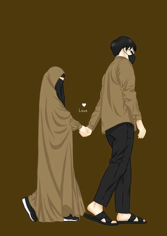 cute muslim couple dp