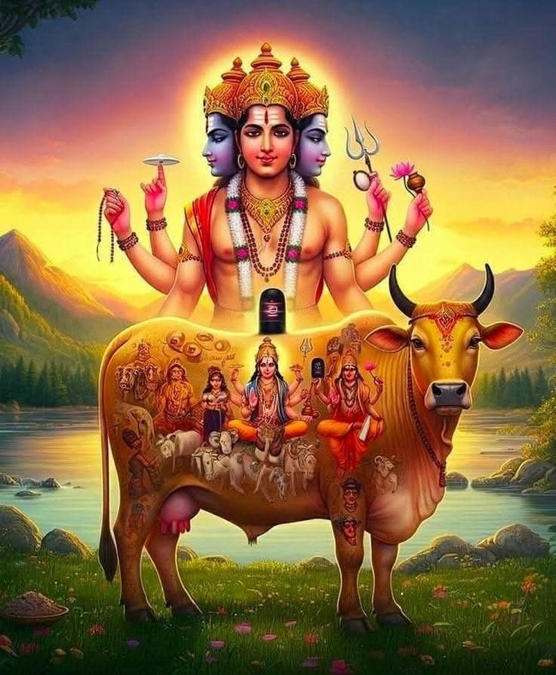 ganesh with cow
