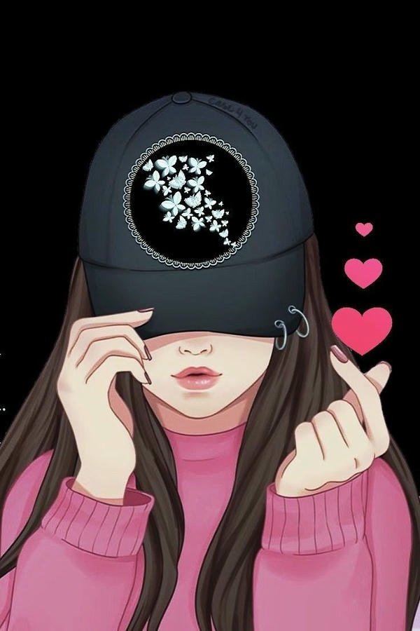 girl in winter cap dp
