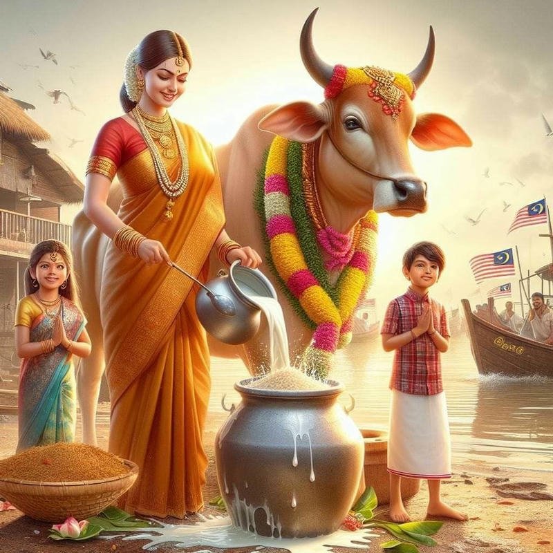 god krishna with cow