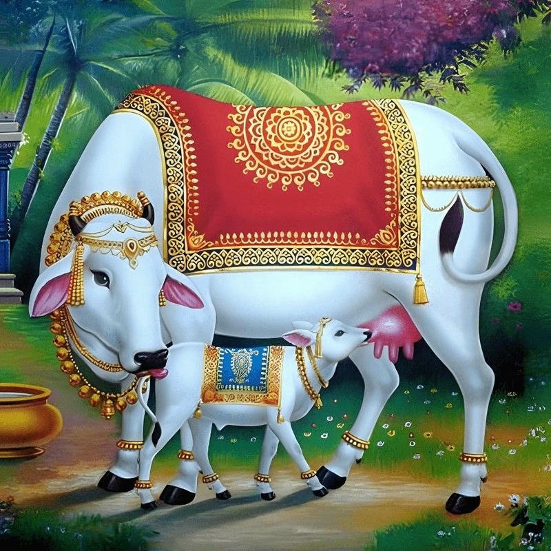 gods in cow images