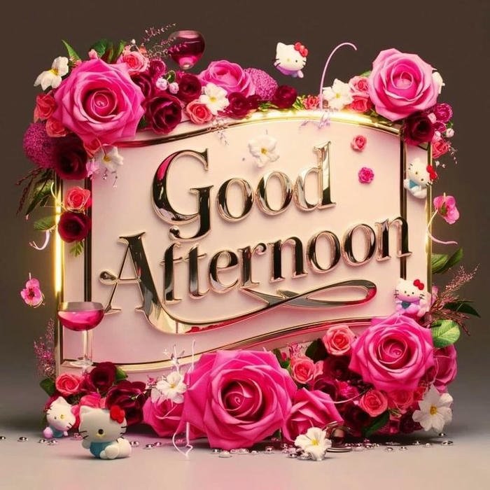 good afternoon rose flower images