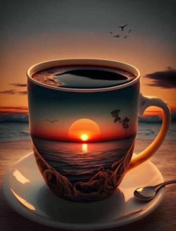 good evening coffee photo