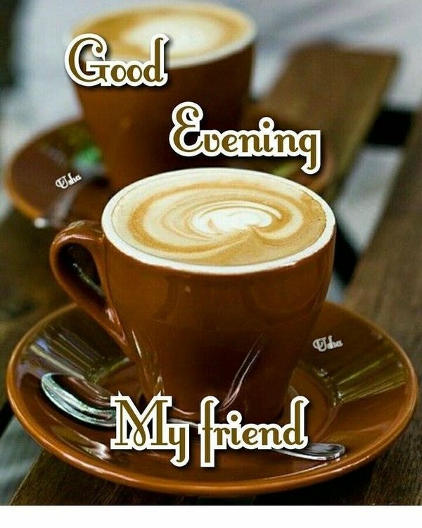 good evening coffee with a relaxing mood