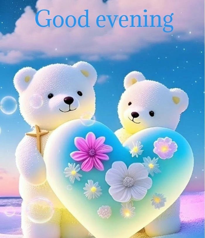 good evening images for friends name