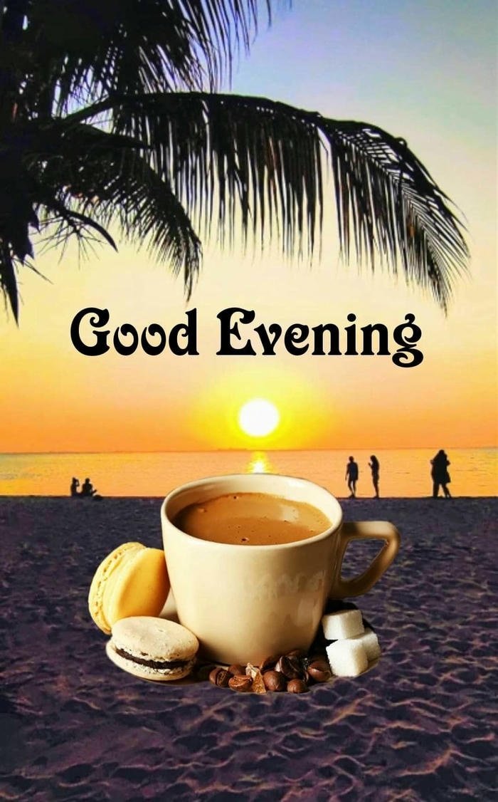 good evening tea photo with flowers