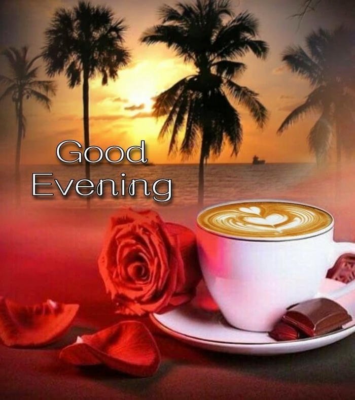good evening tea with cake image