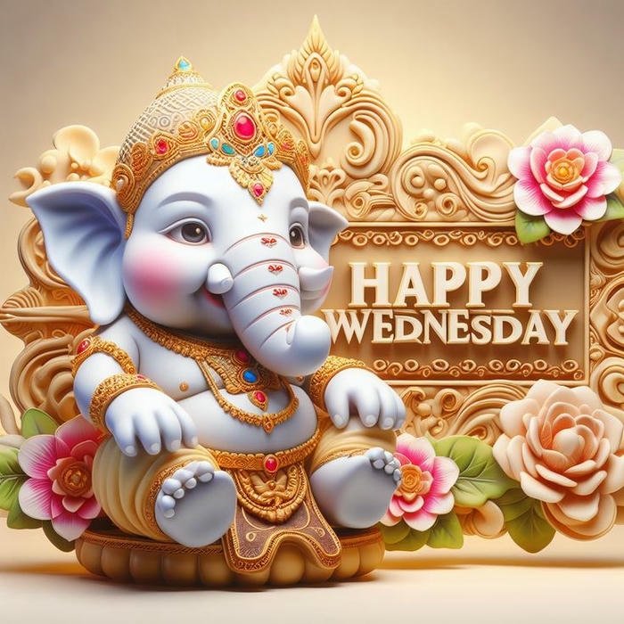 good morning budhwar with a cute smile image