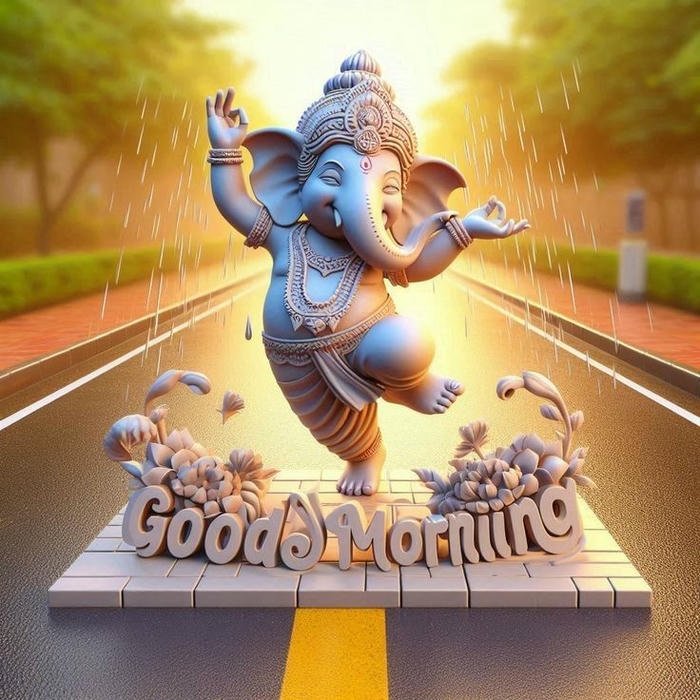good morning budhwar with calm background image