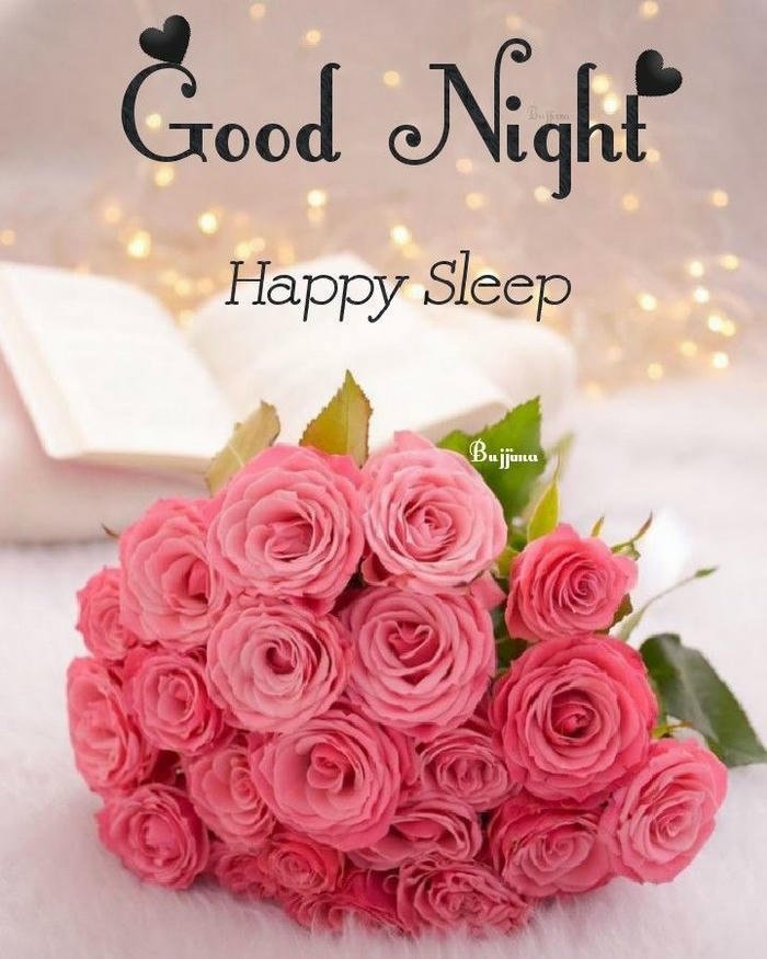 good night beautiful rose