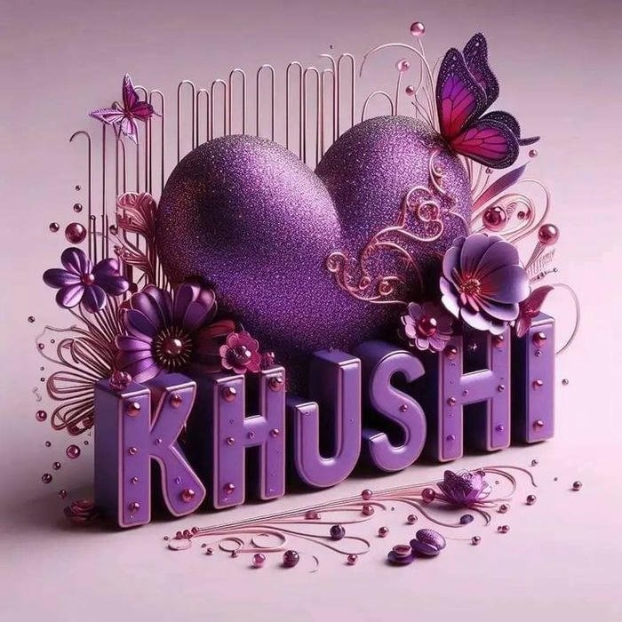 khushi name dp for profile