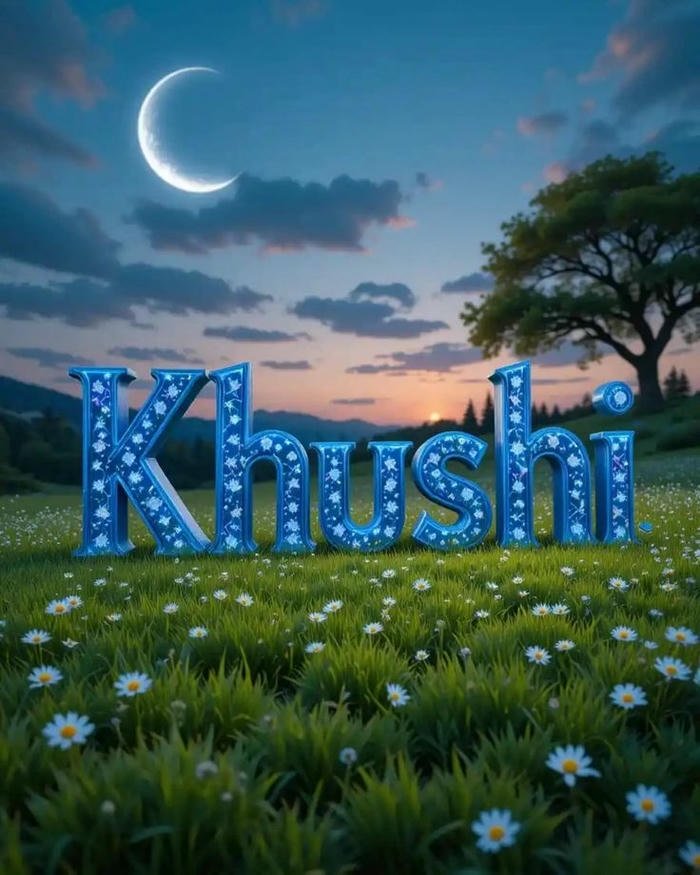 khushi name dp for status