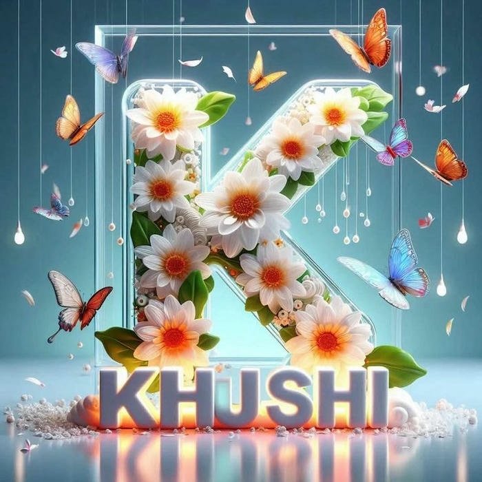 khushi name dp with background