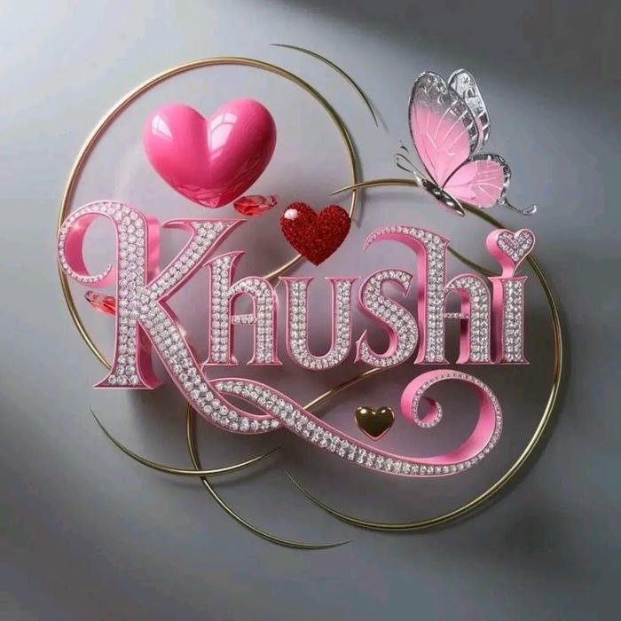 khushi name dp with heart