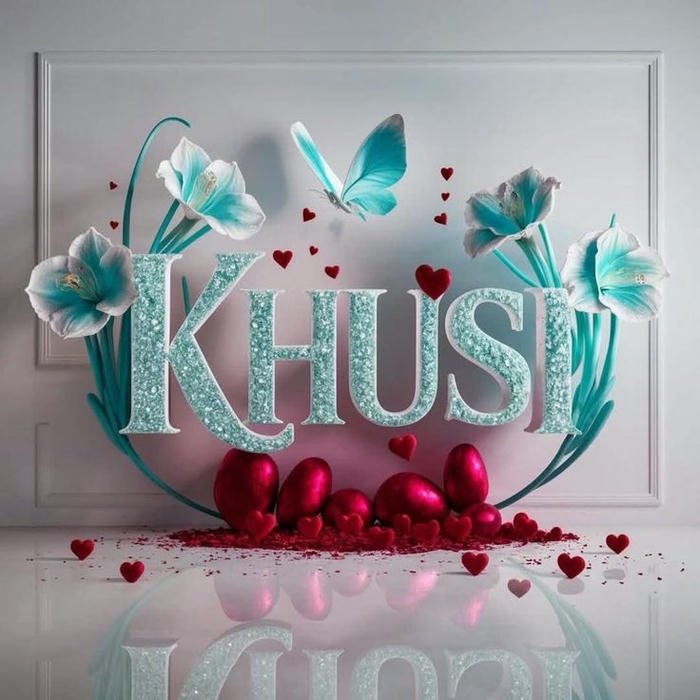 khushi name dp