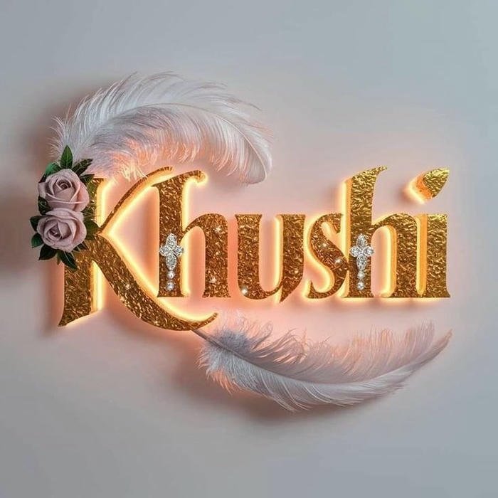 khushi name profile dp