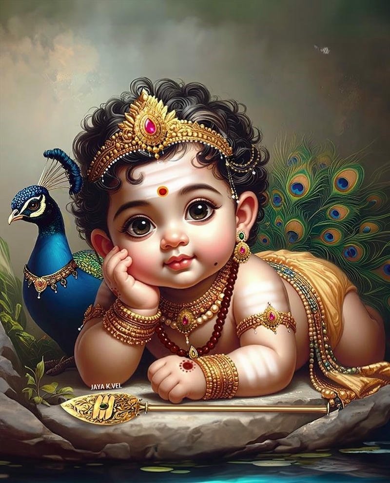 krishna cartoon pic