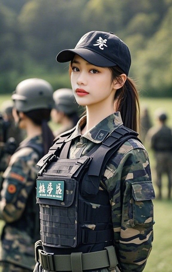 military army girl dp