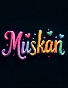 muskan name profile picture with smile