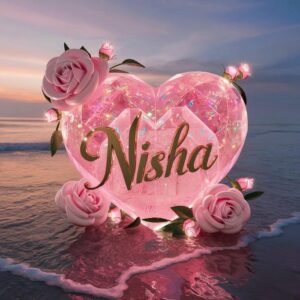 nisha name dp with nature