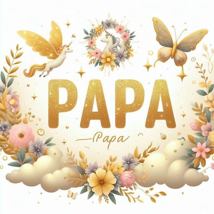 papa name dp with a photo