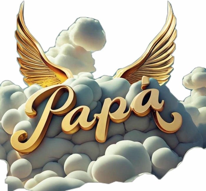 papa name dp with heart eyes