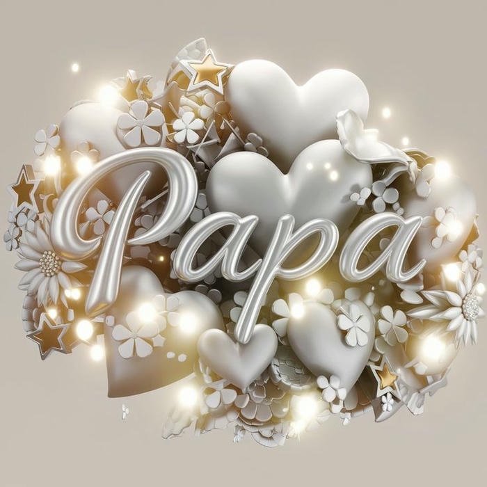 papa name profile picture with smile