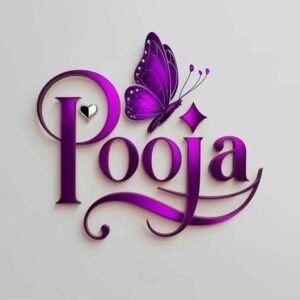 pooja name dp with smile